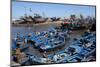 Fishing Port with Traditional Boats in Front of the Old Fort-Stuart Black-Mounted Photographic Print