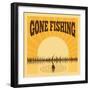 Fishing Poster-Macrovector-Framed Premium Giclee Print