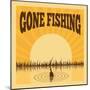 Fishing Poster-Macrovector-Mounted Premium Giclee Print
