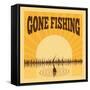 Fishing Poster-Macrovector-Framed Stretched Canvas