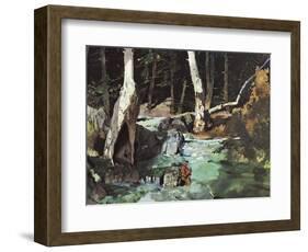 Fishing Retreat II-Roy M. Mason-Framed Art Print