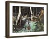 Fishing Retreat II-Roy M. Mason-Framed Art Print