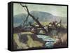 Fishing Retreat III-Roy M. Mason-Framed Stretched Canvas