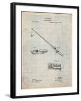 Fishing Rod and Reel 1884 Patent-Cole Borders-Framed Art Print