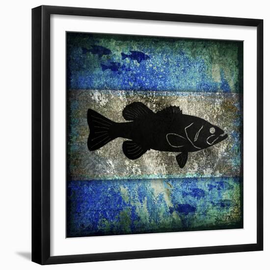 Fishing Rules Bass-LightBoxJournal-Framed Giclee Print