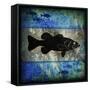 Fishing Rules Bass-LightBoxJournal-Framed Stretched Canvas