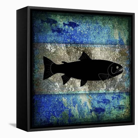 Fishing Rules Trout-LightBoxJournal-Framed Stretched Canvas