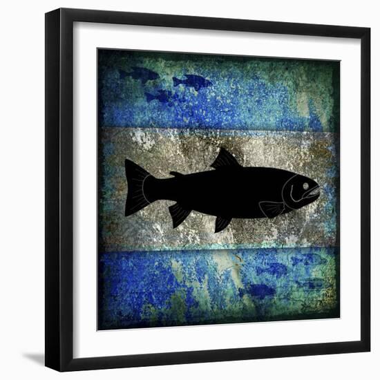 Fishing Rules Trout-LightBoxJournal-Framed Giclee Print