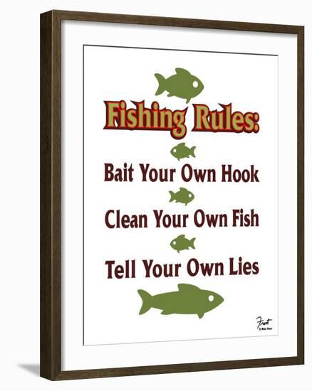 Fishing Rules-Mark Frost-Framed Giclee Print