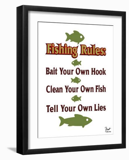 Fishing Rules-Mark Frost-Framed Giclee Print