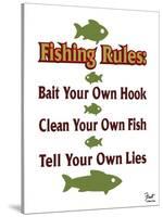 Fishing Rules-Mark Frost-Stretched Canvas