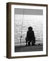 Fishing Sanya Beach - China, 2008-Peter McClure-Framed Photographic Print