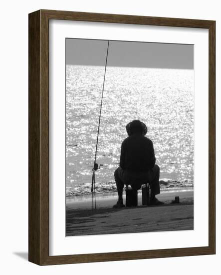 Fishing Sanya Beach - China, 2008-Peter McClure-Framed Photographic Print