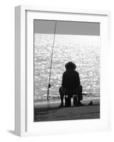 Fishing Sanya Beach - China, 2008-Peter McClure-Framed Photographic Print