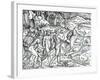 Fishing Scene, Brazil from 'Singularities of France Antarctique', by Andre De Thevet, 1558-null-Framed Giclee Print