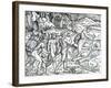 Fishing Scene, Brazil from 'Singularities of France Antarctique', by Andre De Thevet, 1558-null-Framed Giclee Print