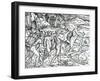 Fishing Scene, Brazil from 'Singularities of France Antarctique', by Andre De Thevet, 1558-null-Framed Giclee Print