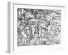 Fishing Scene, Brazil from 'Singularities of France Antarctique', by Andre De Thevet, 1558-null-Framed Giclee Print