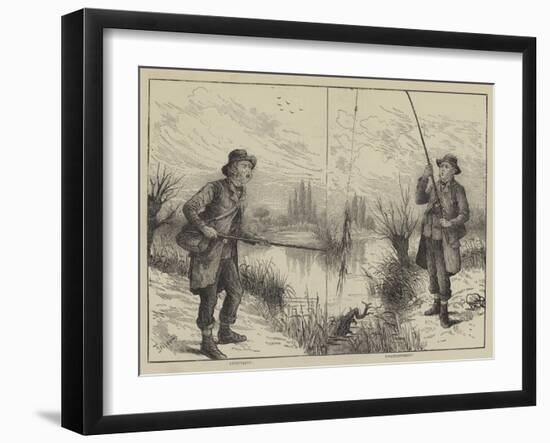 Fishing Scenes-Frank Feller-Framed Giclee Print