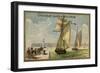 Fishing Schooner Leaving Port-null-Framed Giclee Print