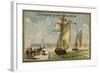 Fishing Schooner Leaving Port-null-Framed Giclee Print