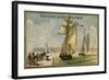 Fishing Schooner Leaving Port-null-Framed Giclee Print