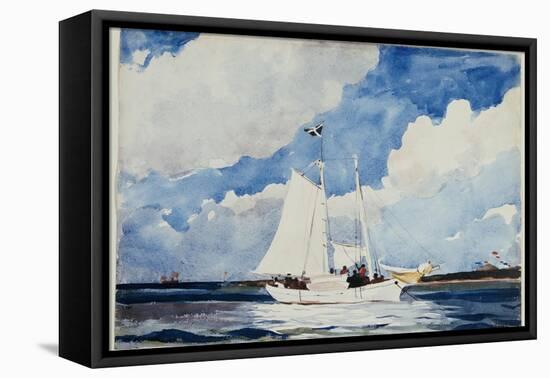 Fishing Schooner, Nassau, C.1898-99-Winslow Homer-Framed Stretched Canvas