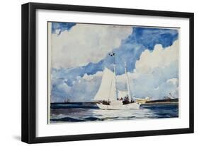 Fishing Schooner, Nassau, C.1898-99-Winslow Homer-Framed Giclee Print