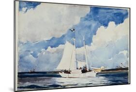 Fishing Schooner, Nassau, C.1898-99-Winslow Homer-Mounted Giclee Print