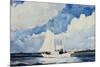 Fishing Schooner, Nassau-Winslow Homer-Mounted Giclee Print