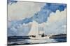 Fishing Schooner, Nassau-Winslow Homer-Mounted Giclee Print