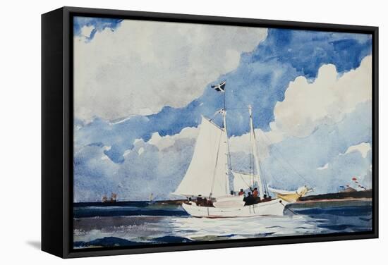 Fishing Schooner, Nassau-Winslow Homer-Framed Stretched Canvas