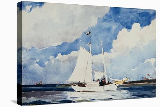 Fishing Schooner, Nassau-Winslow Homer-Stretched Canvas