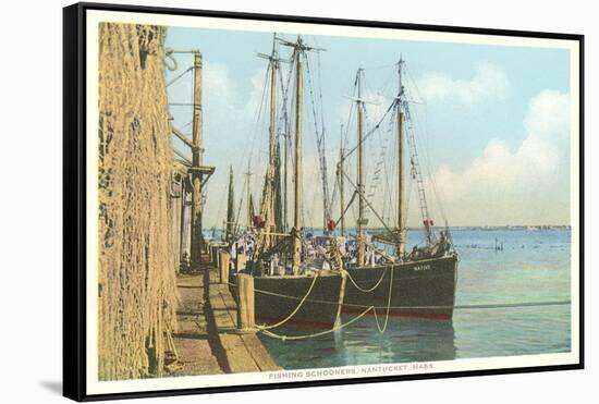 Fishing Schooners, Nantucket, Massachusetts-null-Framed Stretched Canvas