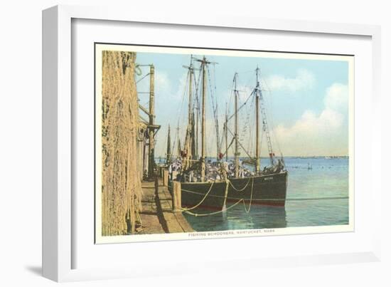 Fishing Schooners, Nantucket, Massachusetts-null-Framed Art Print