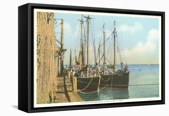 Fishing Schooners, Nantucket, Massachusetts-null-Framed Stretched Canvas