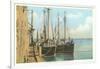 Fishing Schooners, Nantucket, Massachusetts-null-Framed Art Print