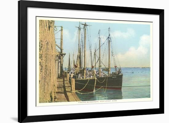 Fishing Schooners, Nantucket, Massachusetts-null-Framed Art Print