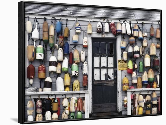 Fishing Shack, Niantic, Connecticut, USA-Walter Bibikow-Framed Photographic Print