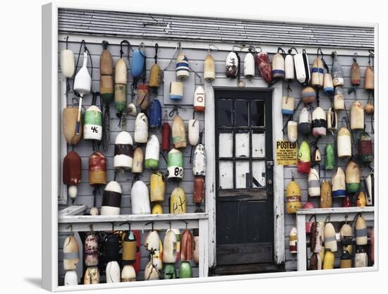 Fishing Shack, Niantic, Connecticut, USA-Walter Bibikow-Framed Photographic Print