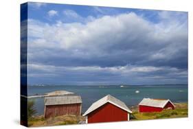 Fishing Sheds, Kjerringoy, Nordland, Norway, Scandinavia, Europe-Doug Pearson-Stretched Canvas