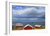 Fishing Sheds, Kjerringoy, Nordland, Norway, Scandinavia, Europe-Doug Pearson-Framed Photographic Print