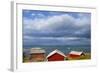 Fishing Sheds, Kjerringoy, Nordland, Norway, Scandinavia, Europe-Doug Pearson-Framed Photographic Print