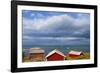 Fishing Sheds, Kjerringoy, Nordland, Norway, Scandinavia, Europe-Doug Pearson-Framed Photographic Print