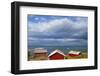 Fishing Sheds, Kjerringoy, Nordland, Norway, Scandinavia, Europe-Doug Pearson-Framed Photographic Print