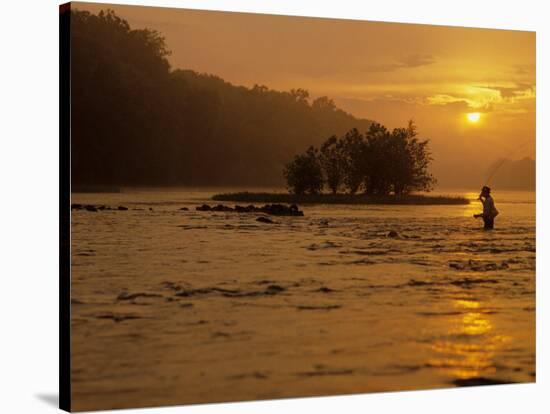 Fishing, Shepherdstown, West Virginia, USA-Kenneth Garrett-Stretched Canvas