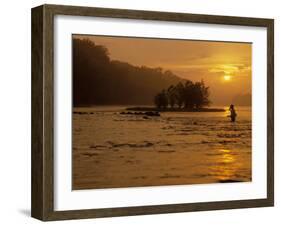 Fishing, Shepherdstown, West Virginia, USA-Kenneth Garrett-Framed Premium Photographic Print