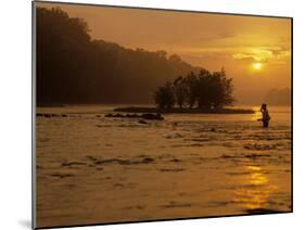 Fishing, Shepherdstown, West Virginia, USA-Kenneth Garrett-Mounted Premium Photographic Print