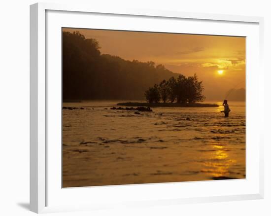 Fishing, Shepherdstown, West Virginia, USA-Kenneth Garrett-Framed Photographic Print