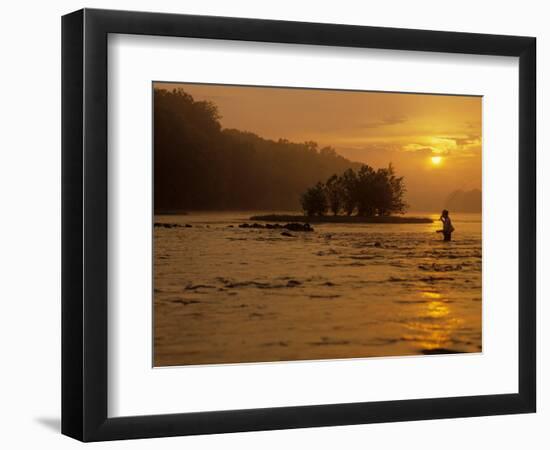 Fishing, Shepherdstown, West Virginia, USA-Kenneth Garrett-Framed Photographic Print